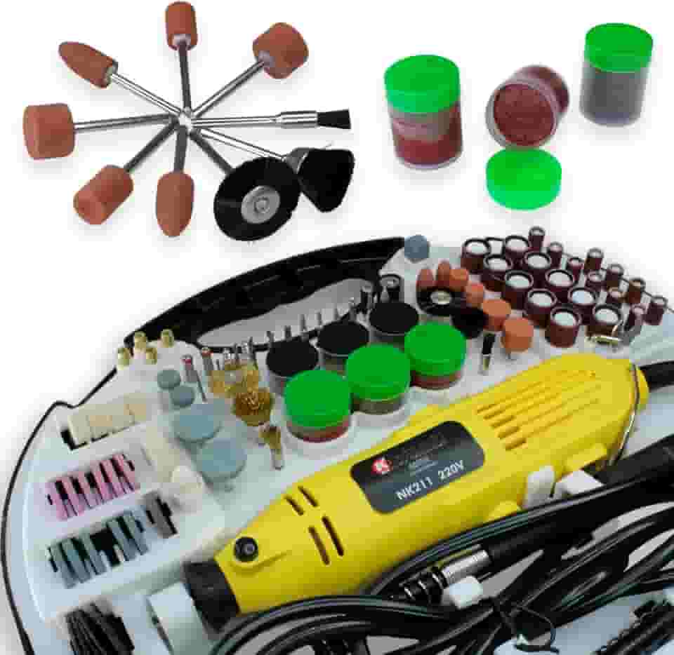 Micro Mini Retifica Profissional 212pçs 400w NK211 127v