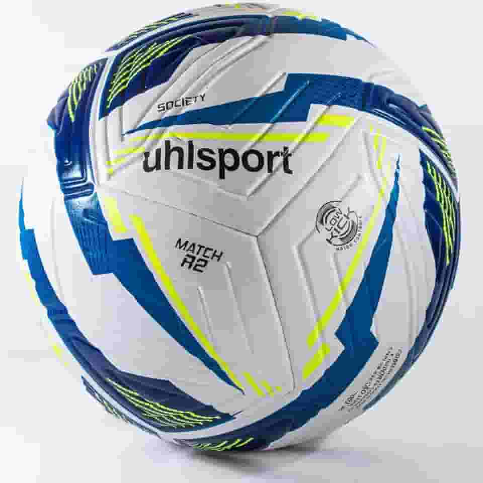 Bola Futebol Society Uhlsport Match R2 Grama Sintética Tamanho Oficial Profissional Alta Durabilidade Colada Resistente Treino Jogo Adulto Juvenil Masculino Feminino EVA Gramado Sintético Original