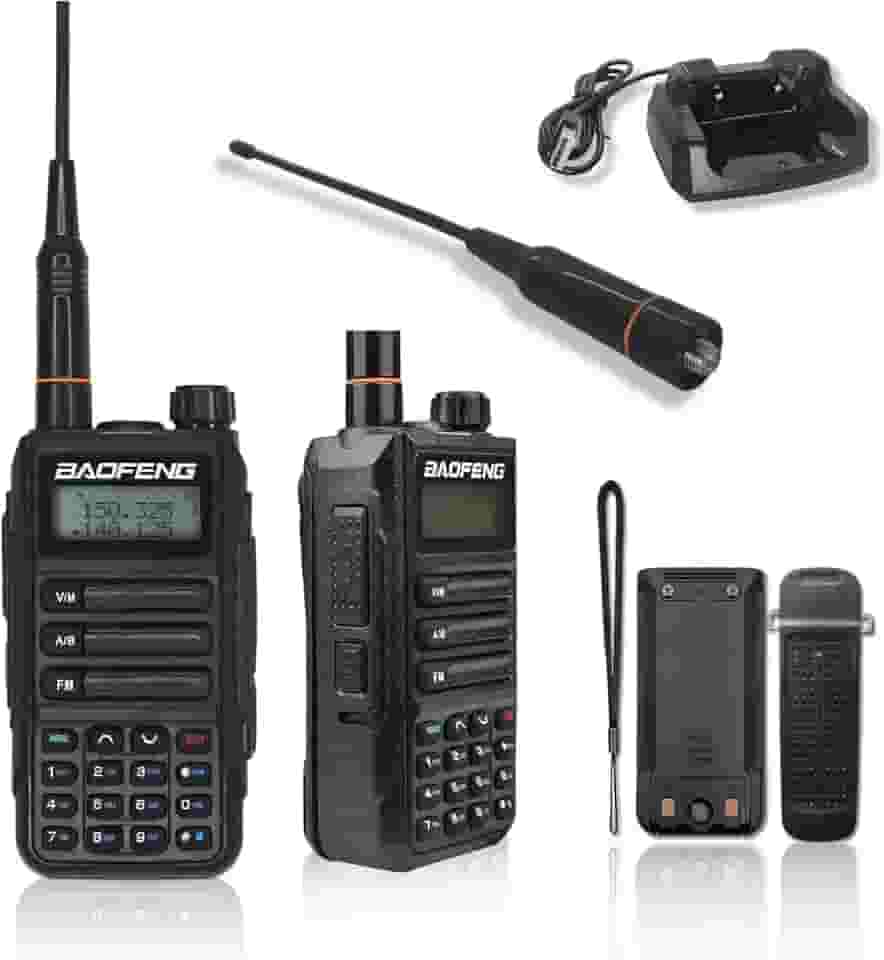 Rádio comunicador, walkie-talkie longo alcance, bateria de 1800mAh, rádio portátil (1 peça)