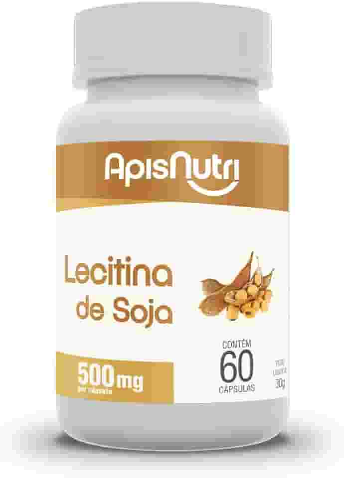 Lecitina de Soja 500mg (60caps), Apisnutri