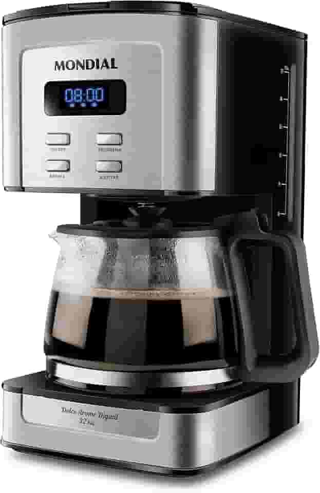 Cafeteira Elétrica Dolce Arome Digital, Mondial, Preto/Inox, 800W, 110V - C-44-32X-SDI