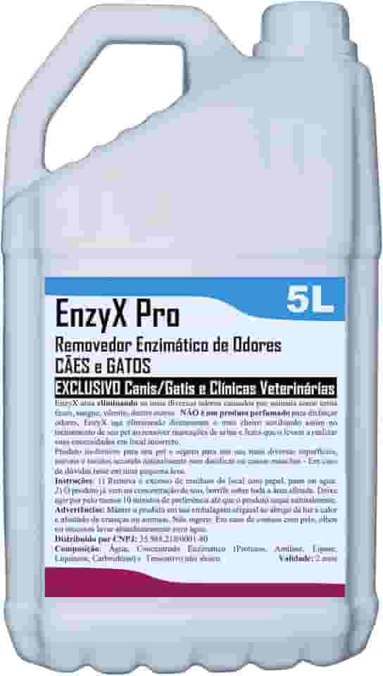 EnzyX Pro Removedor Enzimático de Odores para Cães e Gatos, 5L, Profissional