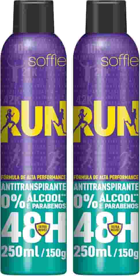 Kit com 2 Desodorantes Antitranspirantes - Soffie RUN