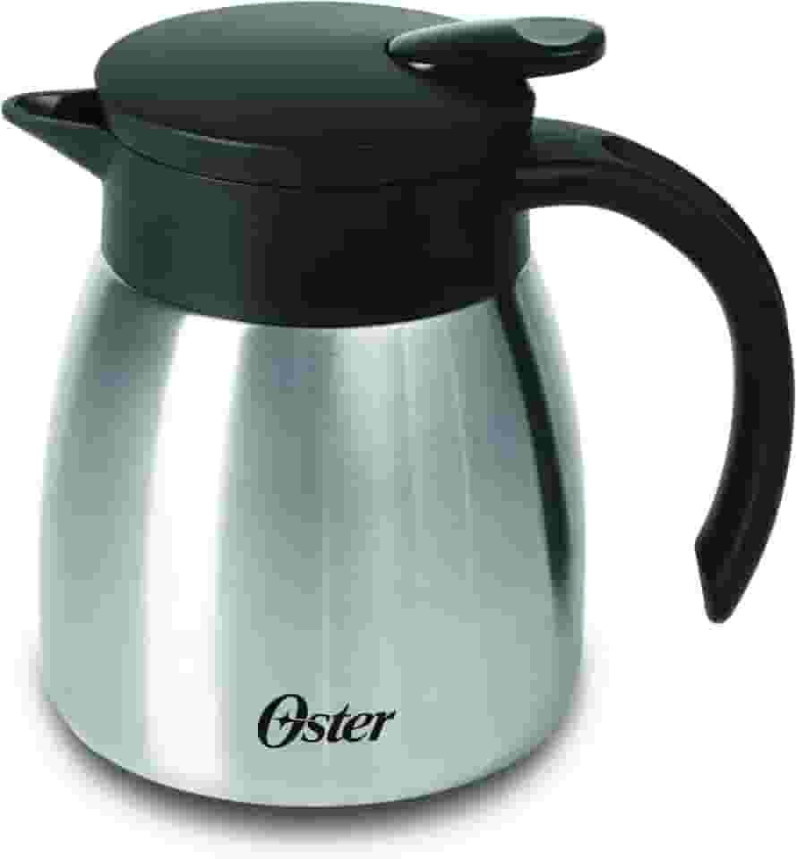 OSTER GARRAFA TÉRMICA EM AÇO INOX 500ML CASSELBECK – CORPO E CÁPSULA EM AÇO INOXIDÁVEL E TAMPA COM ALÇA EM BAQUELITE