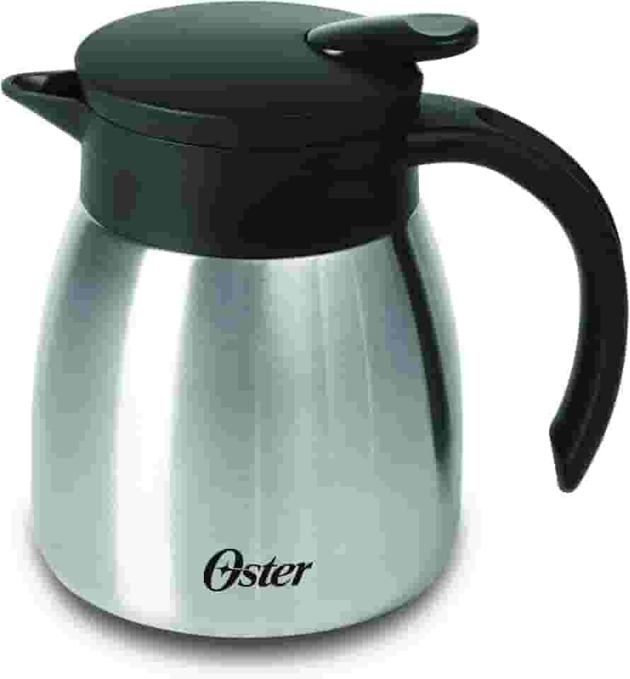 OSTER GARRAFA TÉRMICA EM AÇO INOX 500ML CASSELBECK – CORPO E CÁPSULA EM AÇO INOXIDÁVEL E TAMPA COM ALÇA EM BAQUELITE