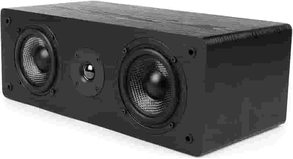 Micca Alto-falante MB42-C canal central para home theater, som surround, passivo, bidirecional (preto, cada)