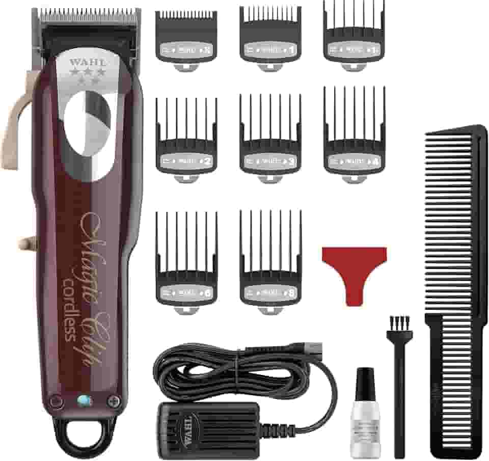 Aparador Cabelo Wahl Magic Clip Cordless, Wahl, MAGIC CLIP CORDLESS- 5 STARS, Vermelha/Cinza