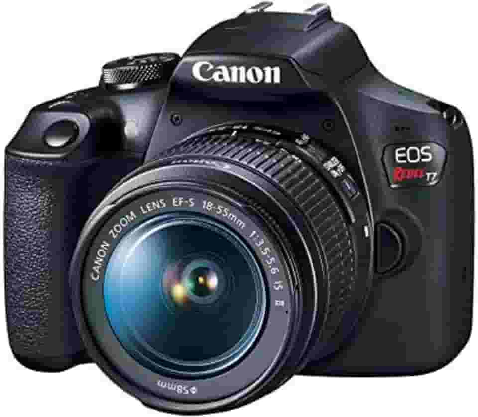 Camera Canon EOS Rebel T7 com lente 18-55mm IS II