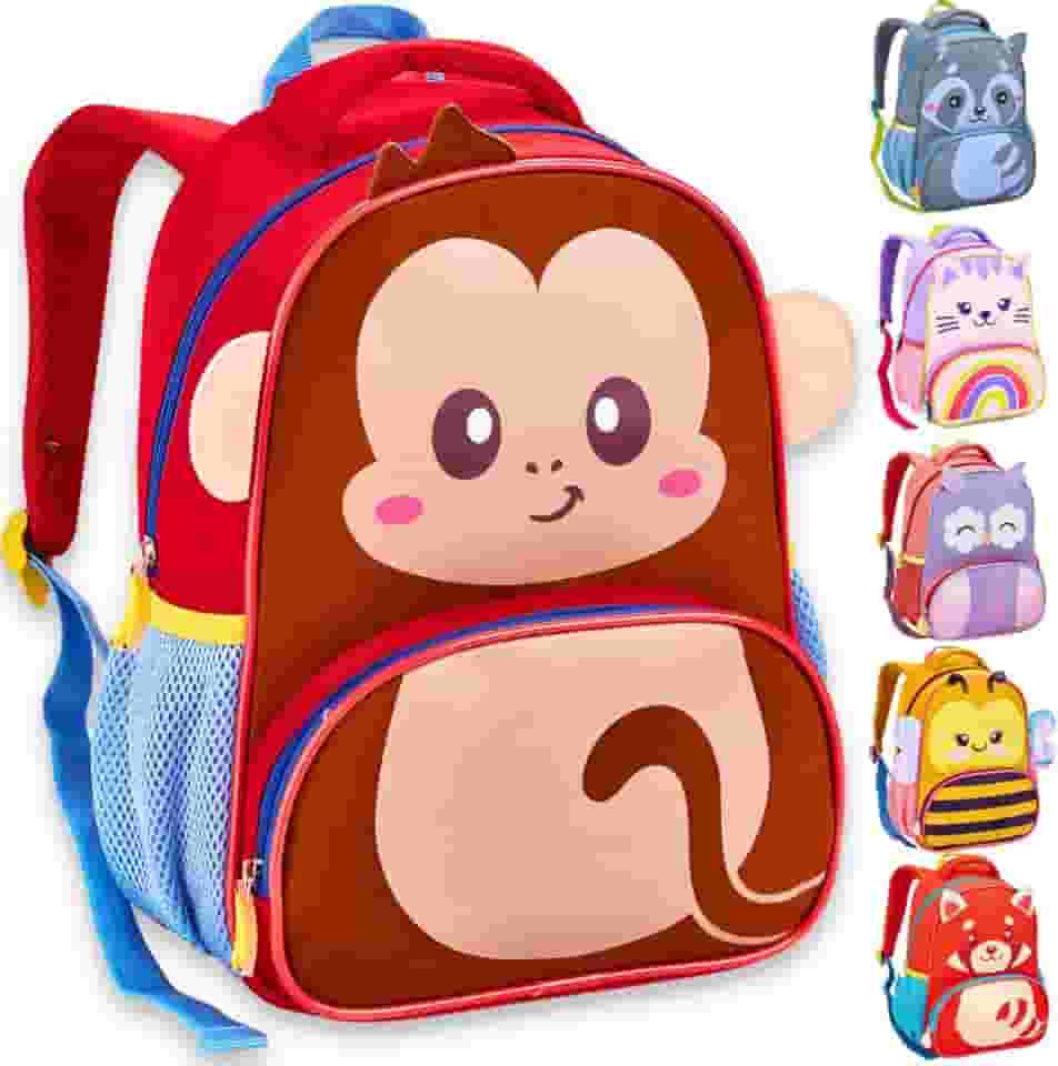Mochila Bolsa Mala Escolar Infantil Bichinhos 3D Creche Pré Fundamental Menino Menina Criança