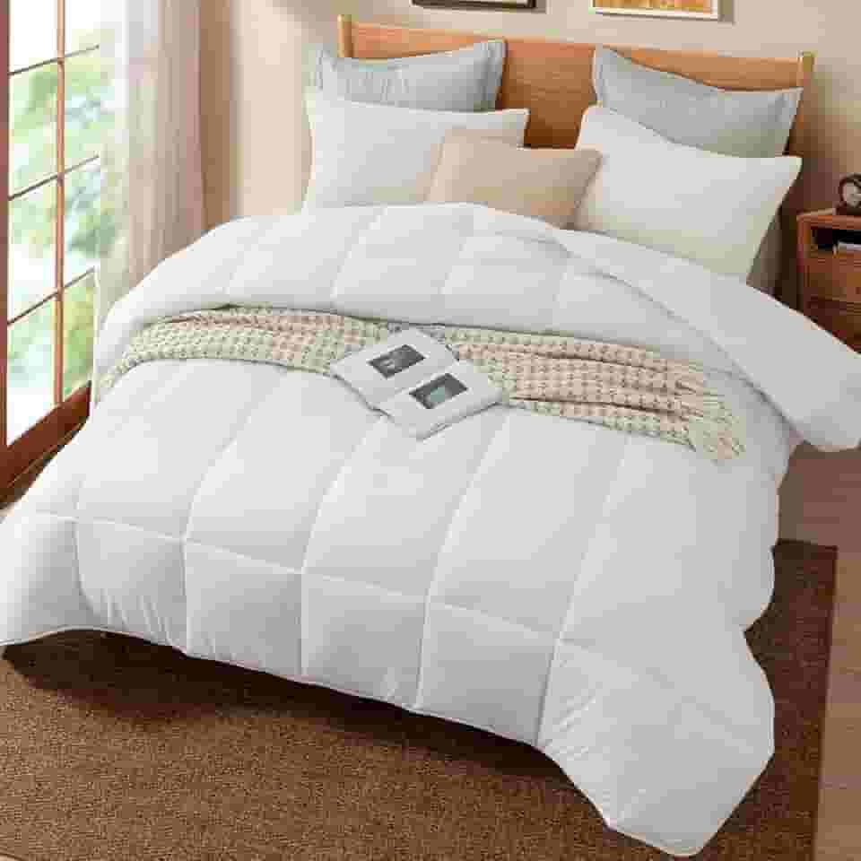 Edredom Ecopluma Toque de Pluma Queen 240 X 260 Branco Camesa