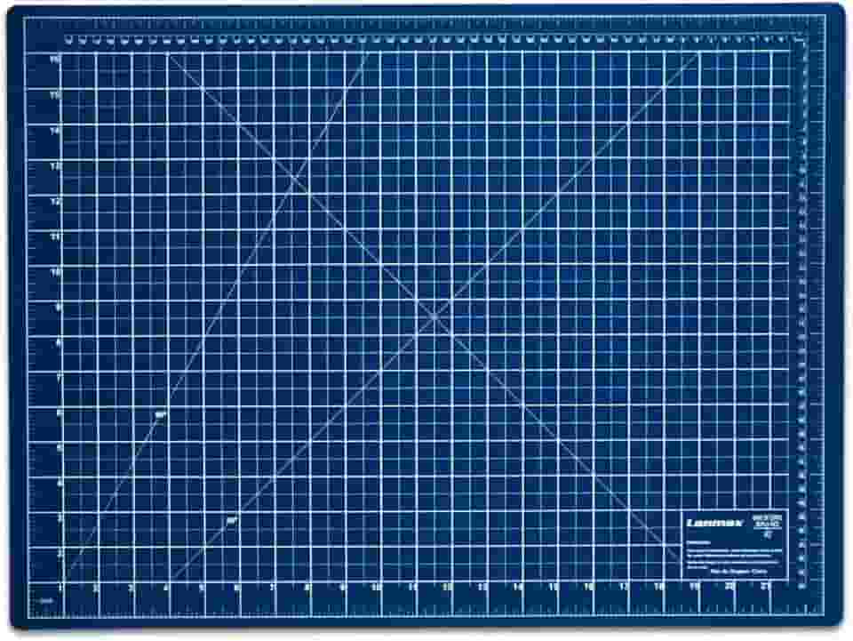 Base De Corte A2 Azul 60x45 cm Para Patchwork Scrapbook Artesanato