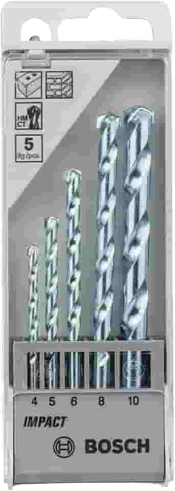 Bosch Jogo Broca para alvenaria CYL-1 Ø4-5-6-8-10 mm