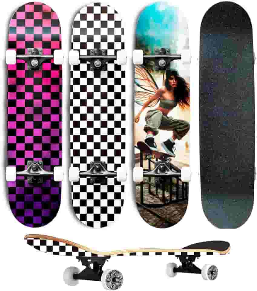 Skate Semi Profissional Montado Completo Modelos