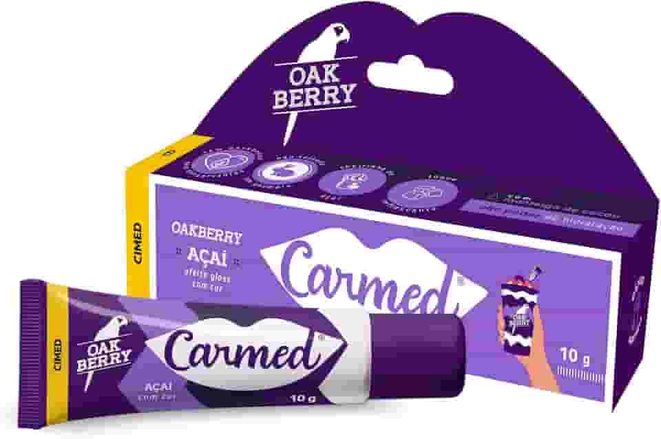 Carmed Oakberry Açaí Hidratante Labial com cor 10g