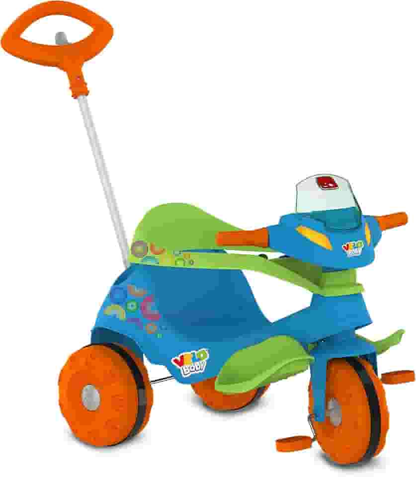 Triciclo Velobaby G2 Passeio & Pedal (Azul) Bandeirante