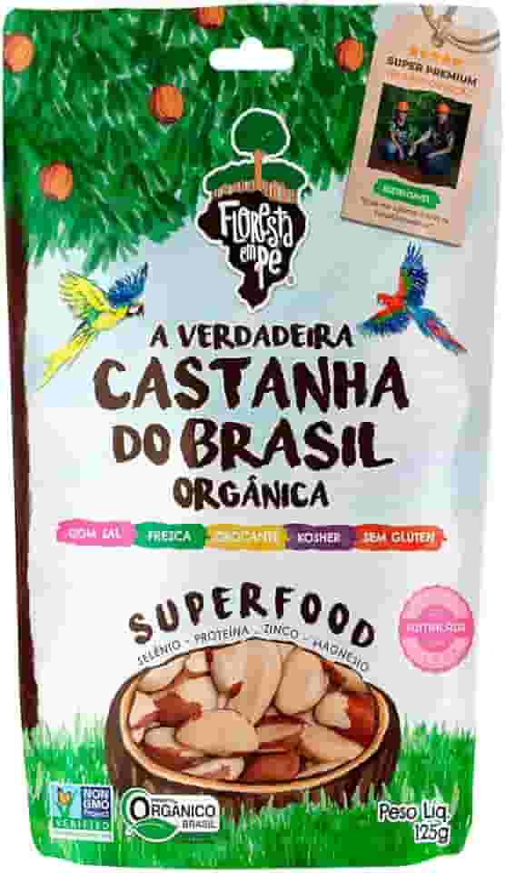 Castanha-do-Pará Torrada com Sal Rosa do Himalaia 125g – Fonte de Proteína Vegetal e Selênio – Vegana, Kosher, Sem Glúten, Sem Conservantes – Floresta em Pé