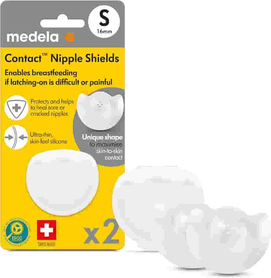 Protetor de mamilos de silicone P (16 mm) - 2 unidades c/estojo, Medela, P