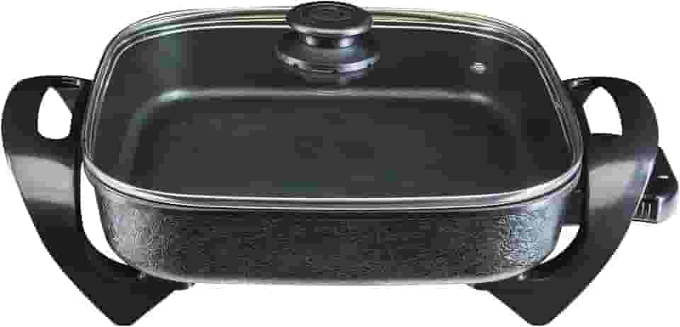 Agratto Panela eletrica Mangiare APEQ01l-02 preta quadrada 30cm 1500W 220V