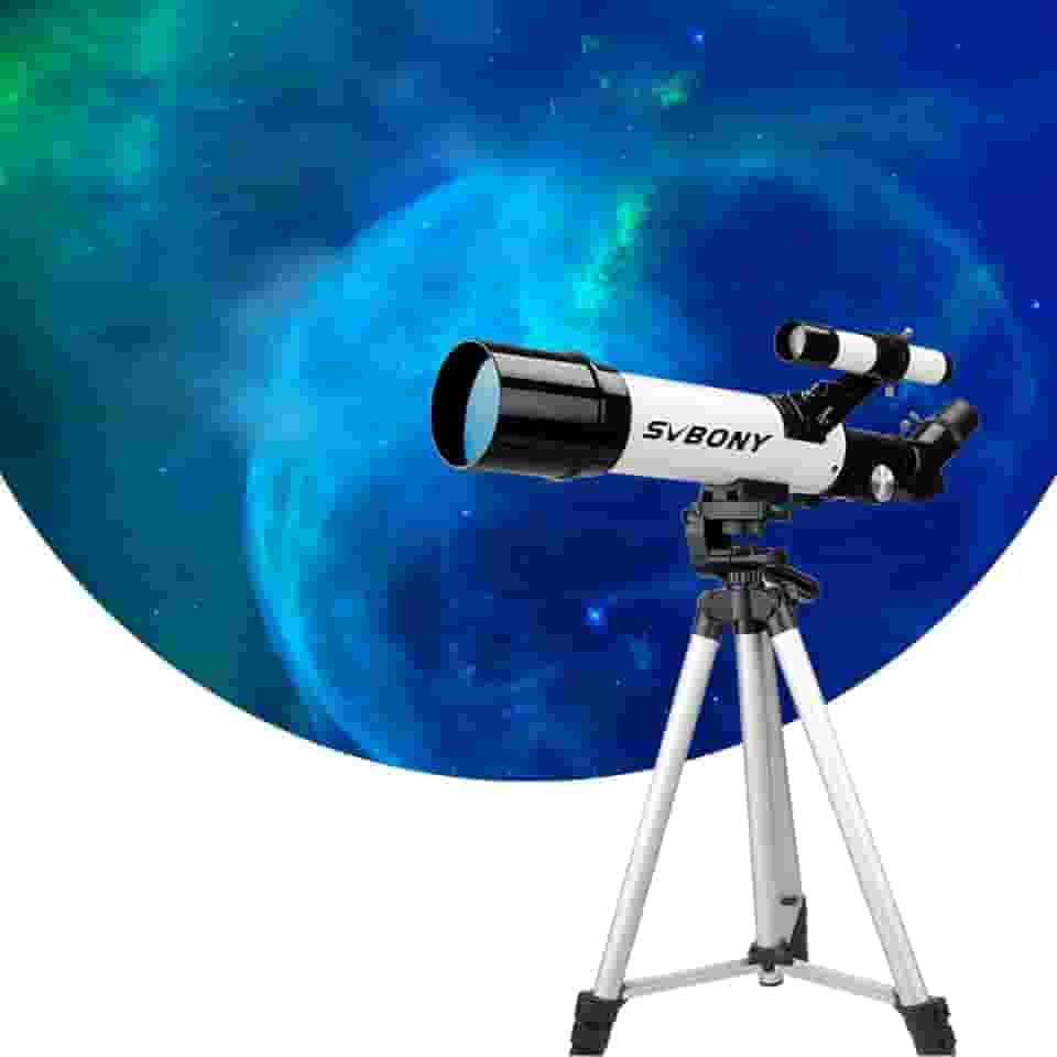 Telescópio, Telescópios de Abertura de 60 mm para Astronomia de Adultos, Telescópio Refrator Profissional Portátil para Iniciantes e Crianças