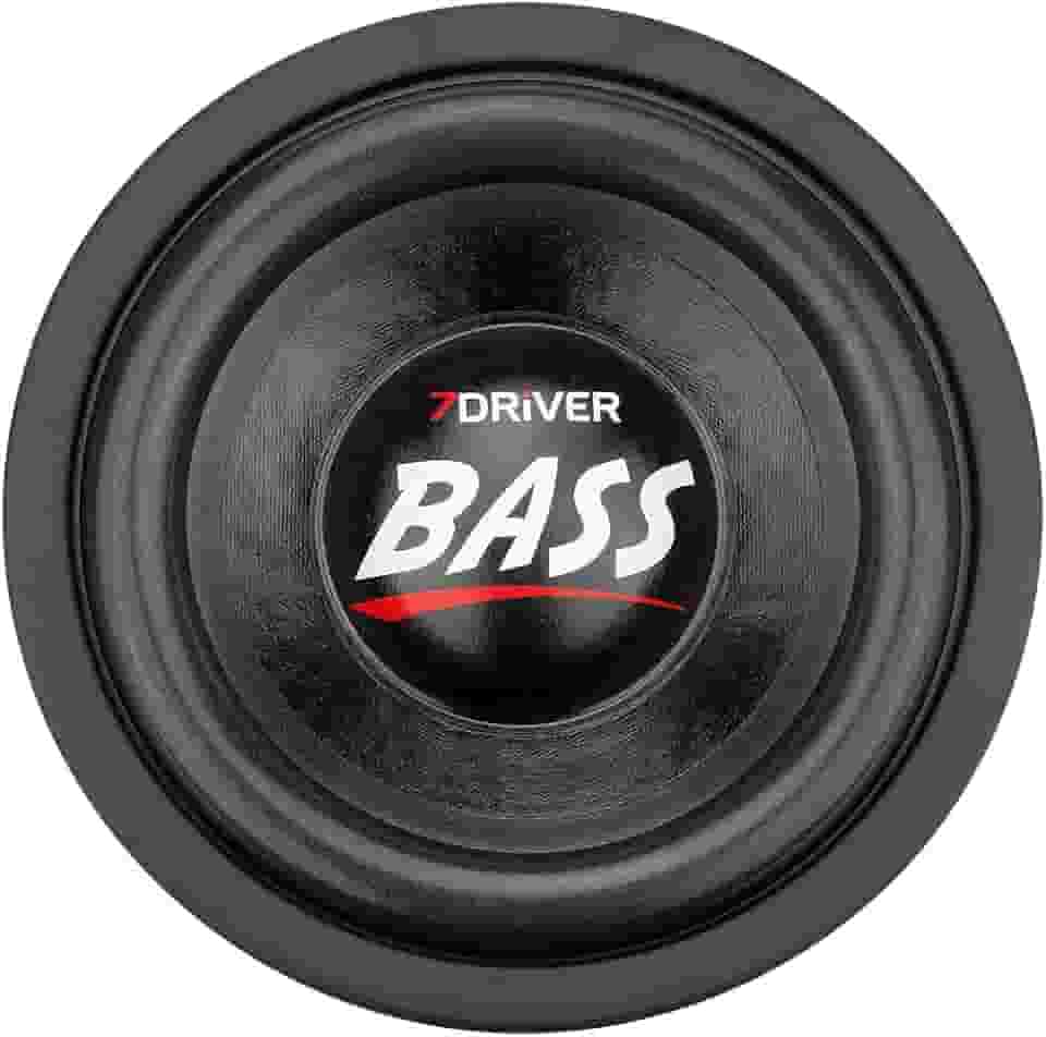 Alto Falante TARAMPS 8 BASS 1K2 4+4 Ohms Bobina Dupla Subwoofer 600 W RMS Taramps Som Automotivo, preto, Pequeno, 900972