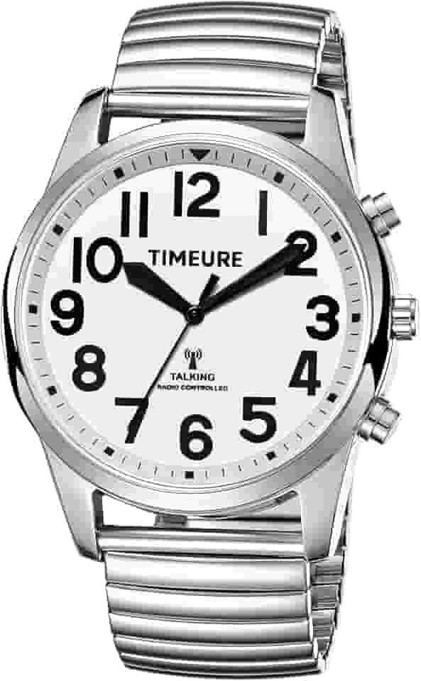 Relógio falante com números jumbo autoajustados para homens cegos, idosos, deficientes visuais ou idosos, presente para pais TIMEURE-2211