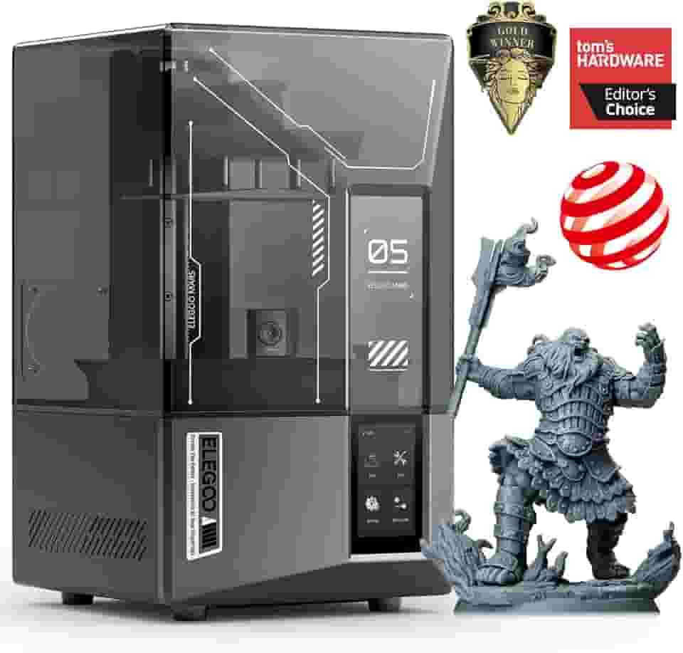 ELEGOO Impressora 3D de resina Mars 5 Ultra 9K, nivelamento automático inteligente, detecção inteligente, transferência por WiFi, tamanho de impressão de 153,36 x 77,76 x 165 mm³