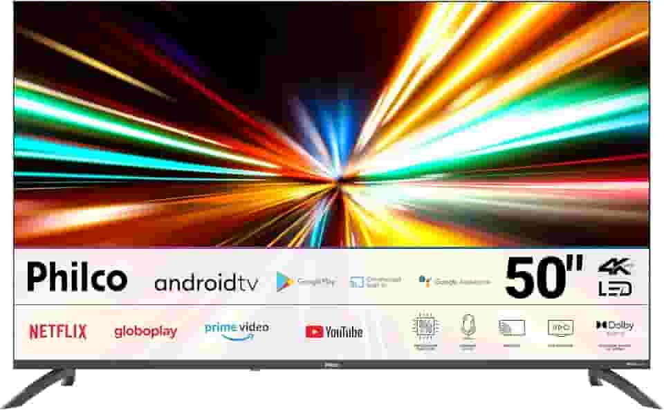 Smart TV 50' Philco 4K LED Android Dolby Audio P50EAA