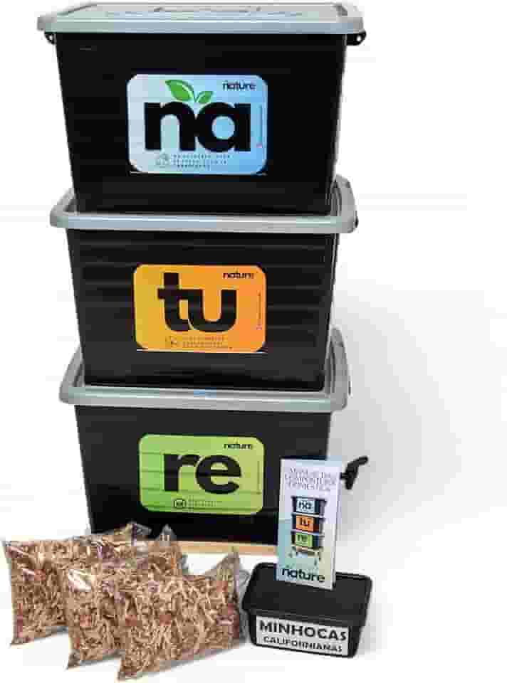 Composteira Doméstica Minhocário 105l - Produza seu próprio adubo por compostagem