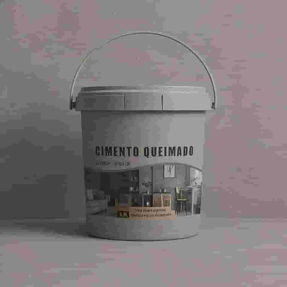 Revestimento Cimento Queimado Piso E Parede Pronto Pra Uso 5Kg