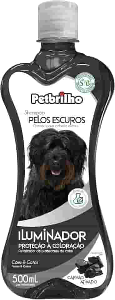 Petbrilho Shampoo Pelos Escuros 500Ml Para Cães