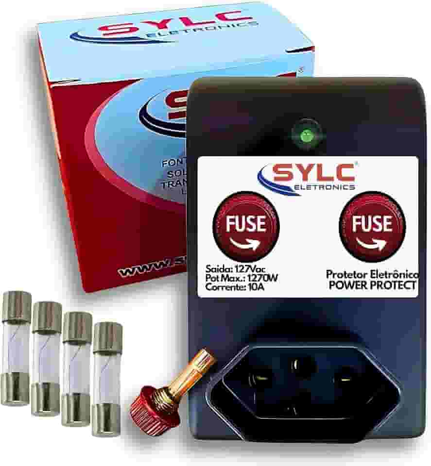 Protetor Contra Surtos 127V DPS – Protetor Elétrico de Rede 127 V 10A / 1270W Power Protect – Supressor de Pico para TV, roteador, geladeira e freezer