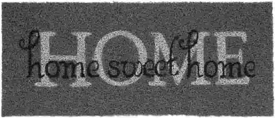 Kapazi 01vilonhom - Capacho Vinil Long Home Sweet, Cinza