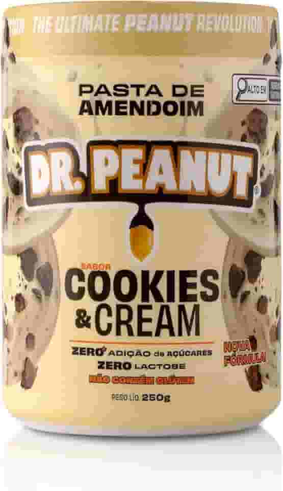 DR. Peanut Pasta de Amendoim Cookies and Cream 250G - Com Whey Protein