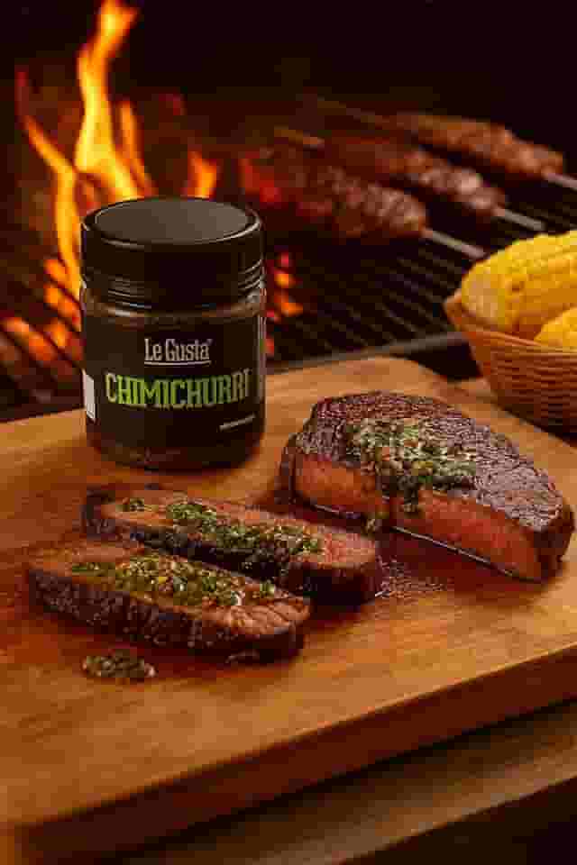 Tempero Molho Chimichurri 160g Artesanal Ideal P/Carne e Marinadas