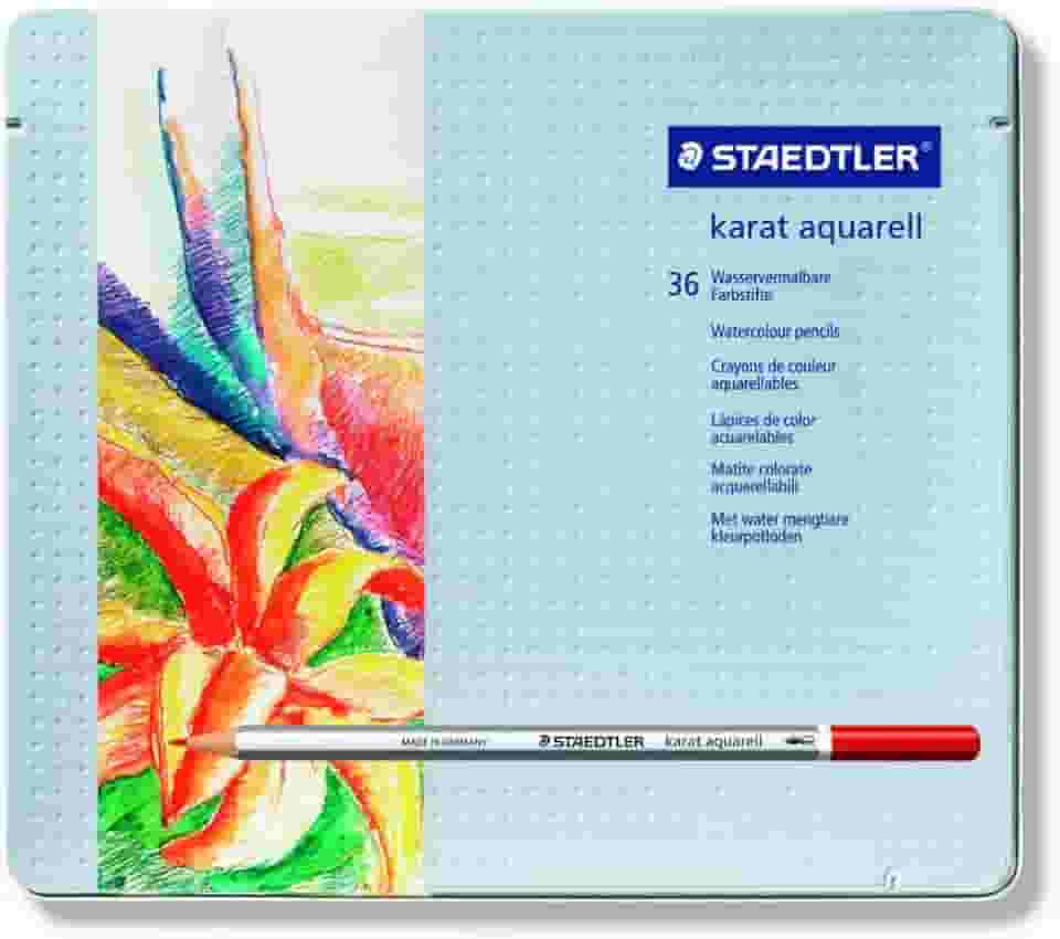 Lápis de Cor Aquarelável, Staedtler, Karat, 125 M36, 36 Cores