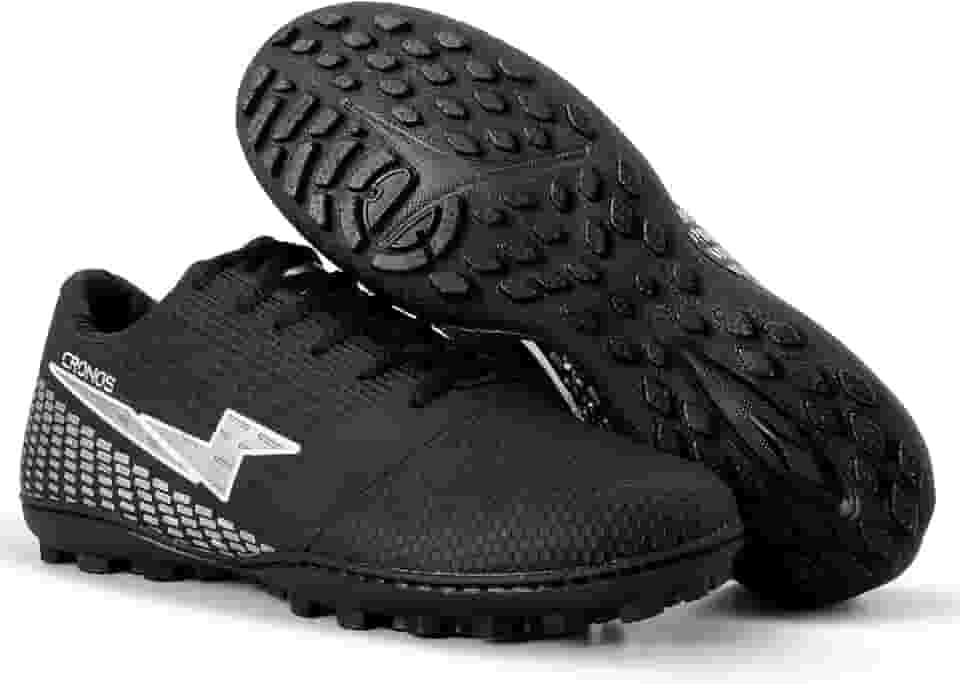 Chuteira Society Cronos Masculino Feminino Futebol Grama Sintética Adulto Solado Costurado