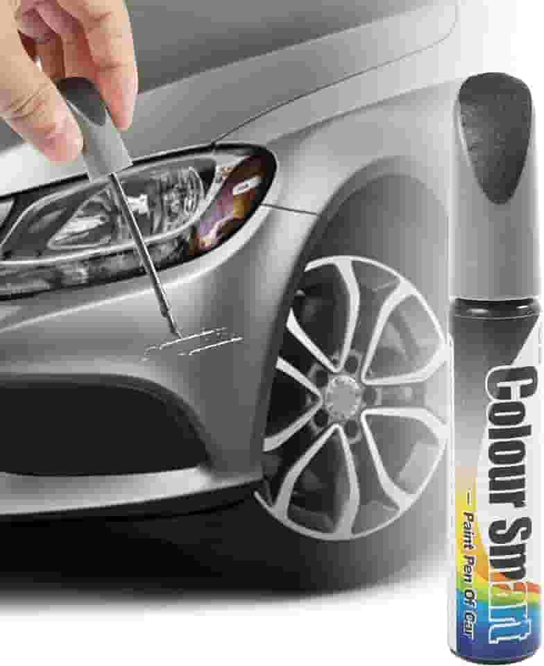 Zlirfy Caneta de reparo de arranhões de carro - Caneta de tinta automotiva para retoque rápido e fácil de arranhões de carro - Caneta de pintura transparente apaga arranhões (cinza)