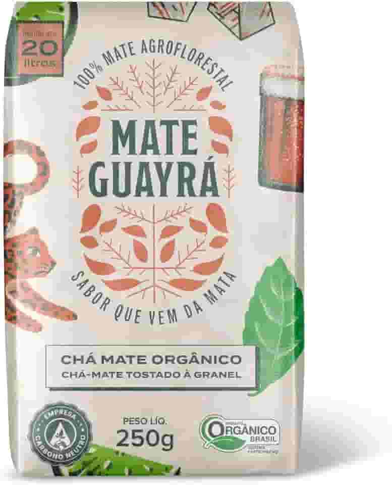 Chá Mate Erva Mate Guayra Tostado Orgânico 250 gramas Gelado ou Quente (CHÁ MATE)