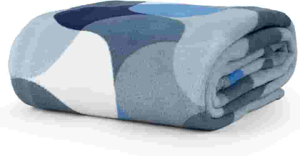 Cobertor Manta Microfibra Solteiro 01 Peça (Toque Aveludado) - Tati Azul