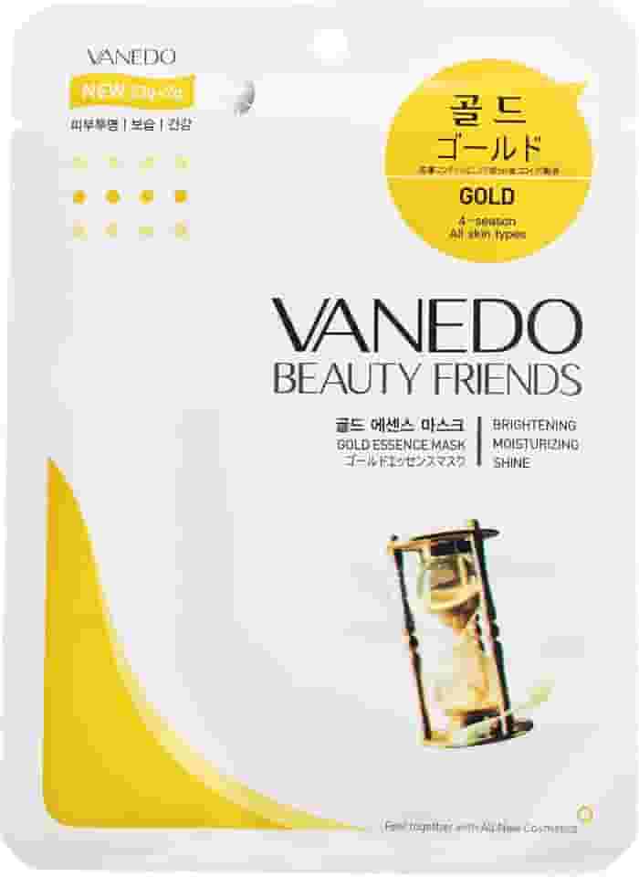 Máscara Hidratante Facial Coreana Beauty Friends - Ouro