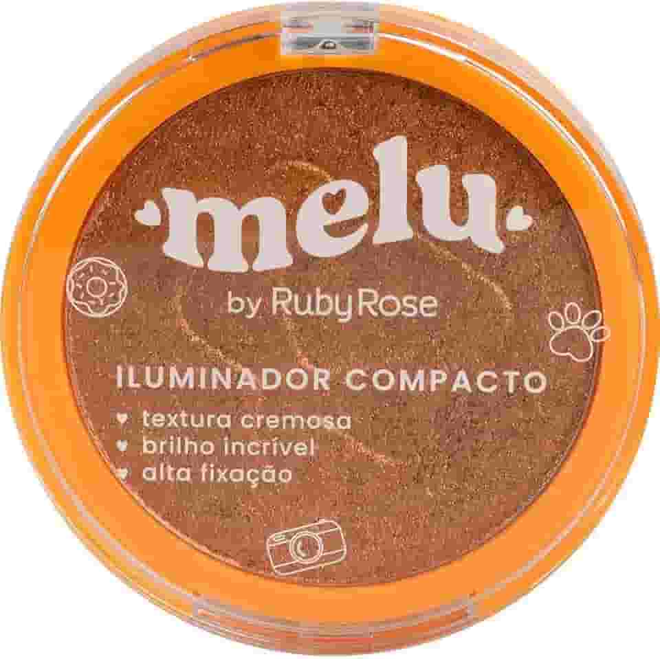Iluminador Compacto Melu Cor 2 - Efeito Radiante, Alta Pigmentação, Fácil Aplicação, Cruelty-Free, 12g