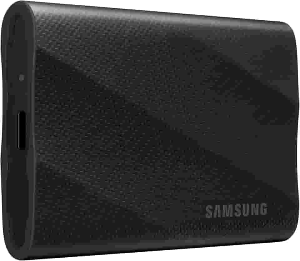 SAMSUNG SSD portátil T9 1TB, USB 3.2 Gen 2x2 Unidade externa de estado sólido, velocidade de leitura de até 2.000 MB/s para jogos, estudantes e profissionais, MU-PG1T0B/AM, preto