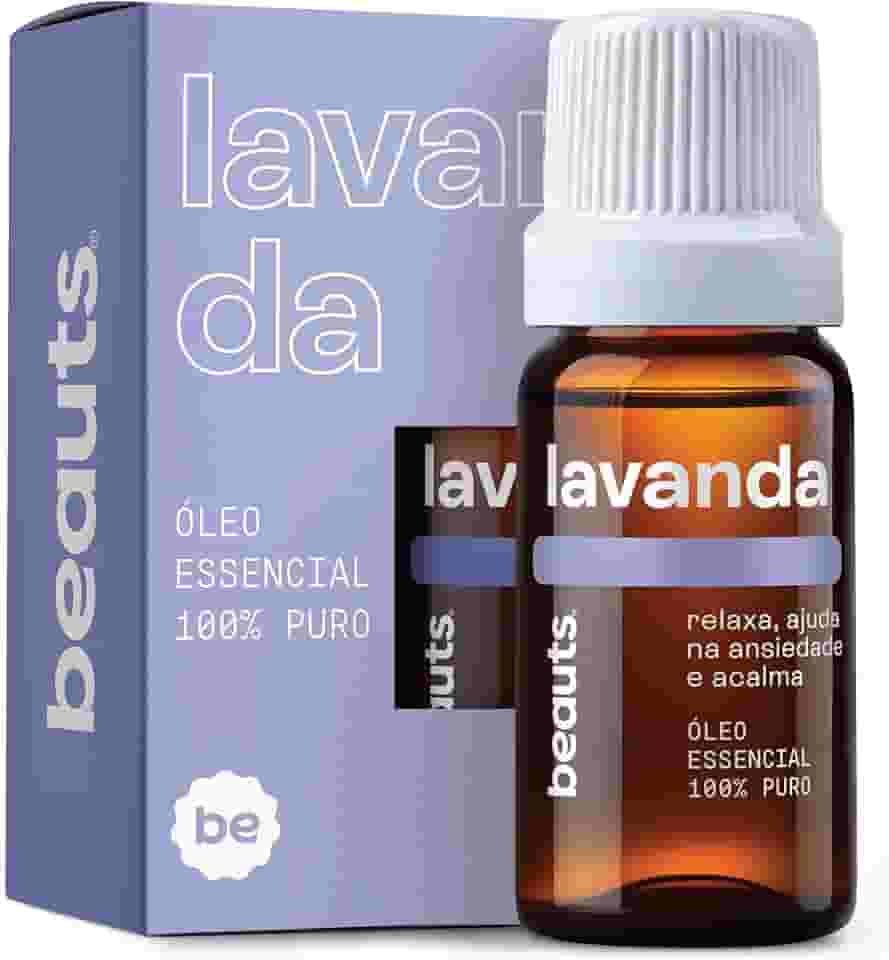 Óleo Essencial Lavanda Francesa - 100% Puro e Natural - Para Ansiedade, Estresse e Hora de Dormir - Calmante e Relaxante - Óleo Essencial Para Aromaterapia, Difusor, Massagem e Banho - 10 mL, Beauts