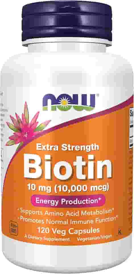 Biotina 10000mcg (120 Vcaps) Now Foods