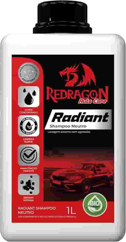 SHAMPOO NEUTRO CONCENTRADO AUTOMOTIVO REDRAGON AUTO CARE RADIANT 1 L
