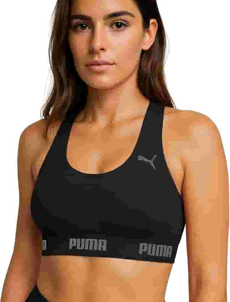 Top Academia Puma Alta Sustentação Sem Bojo Sem Costura Treino Fitness Esportivo Feminino Original.