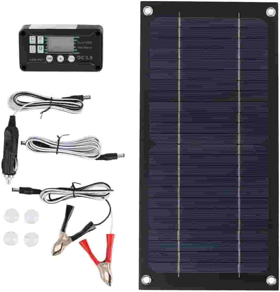 Kit de Painel Solar Com Painel Solar Monocristalino de 600 W e Controlador de Carga de 100 A para Residências, Trailers e Outras Aplicações Fora da Rede, ótimo Desempenho