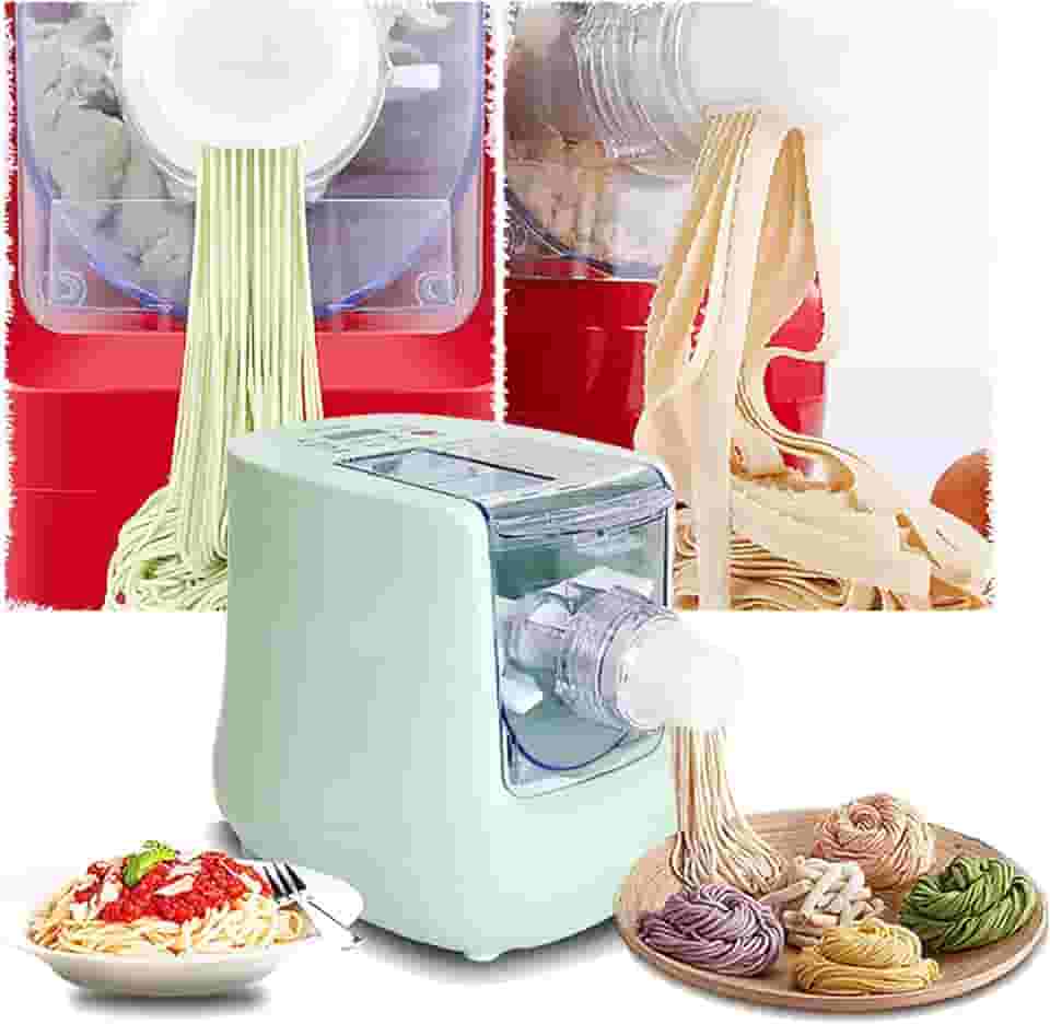 MáQuina De MacarrãO AutomáTica EléTrica,Painel Inteligente, Pode Fazer MacarrãO Largo, MacarrãO Estreito, MacarrãO Oco, MacarrãO Bigode De DragãO,Blue