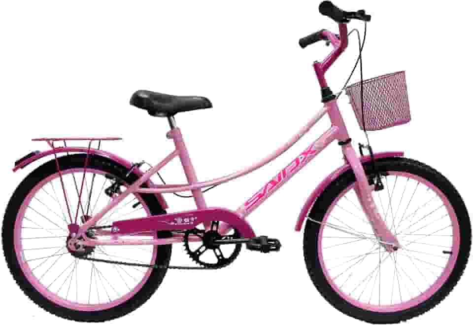 Bicicleta Aro 20 Feminina Retrô Com Bagageiro e Cesta Saidx Belinha