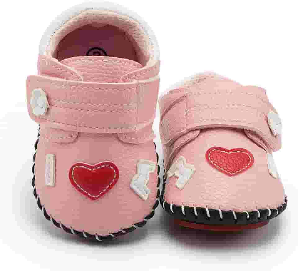 Tênis de caminhada infantil com sola de borracha para bebês meninos meninas couro sintético sola de borracha primeiros passos infantil desenho animado chinelos berços